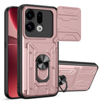 For Oppo Find X9 5G Case PC + TPU Kickstand Phone Back Cover with Camera Slider