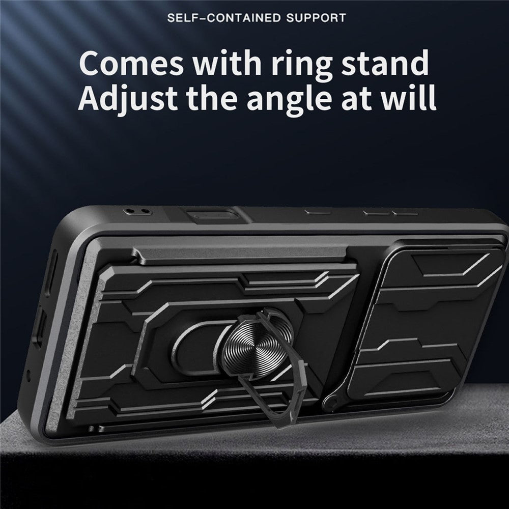 For Oppo Find X9 Pro 5G Case PC + TPU Kickstand Phone Back Cover with Camera Slider