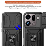 For Oppo Find X9 Pro 5G Case PC + TPU Kickstand Phone Back Cover with Camera Slider