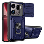 For Oppo Find X9 Pro 5G Case PC + TPU Kickstand Phone Back Cover with Camera Slider