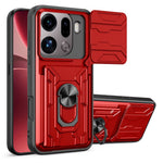 For Oppo Find X9 Pro 5G Case PC + TPU Kickstand Phone Back Cover with Camera Slider