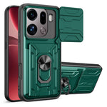 For Oppo Find X9 Pro 5G Case PC + TPU Kickstand Phone Back Cover with Camera Slider