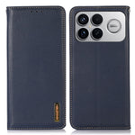 KHAZNEH For Xiaomi Poco F8 Ultra  /  Redmi K90 Pro Max 5G Case Wallet Genuine Cow Leather Phone Cover Nappa Texture