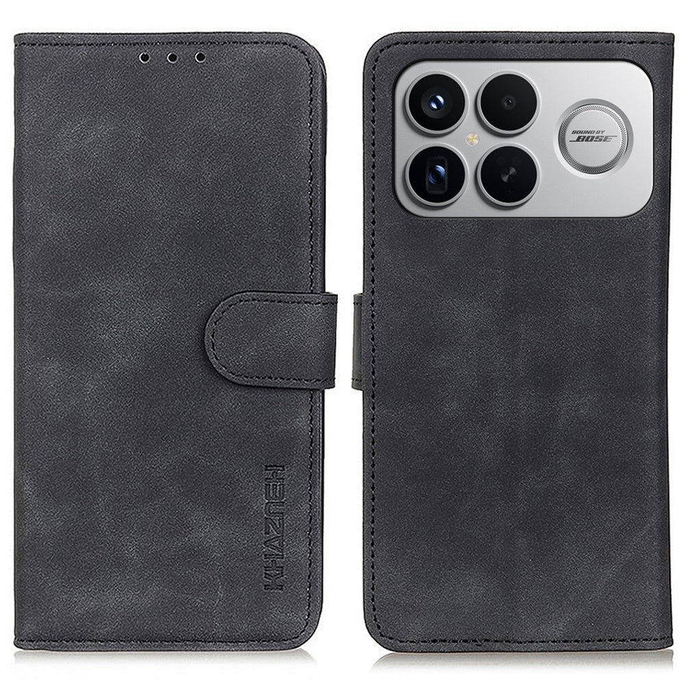 KHAZNEH For Xiaomi Redmi K90 Pro Max 5G / Poco F8 Ultra Case PU Leather Retro Texture Phone Cover