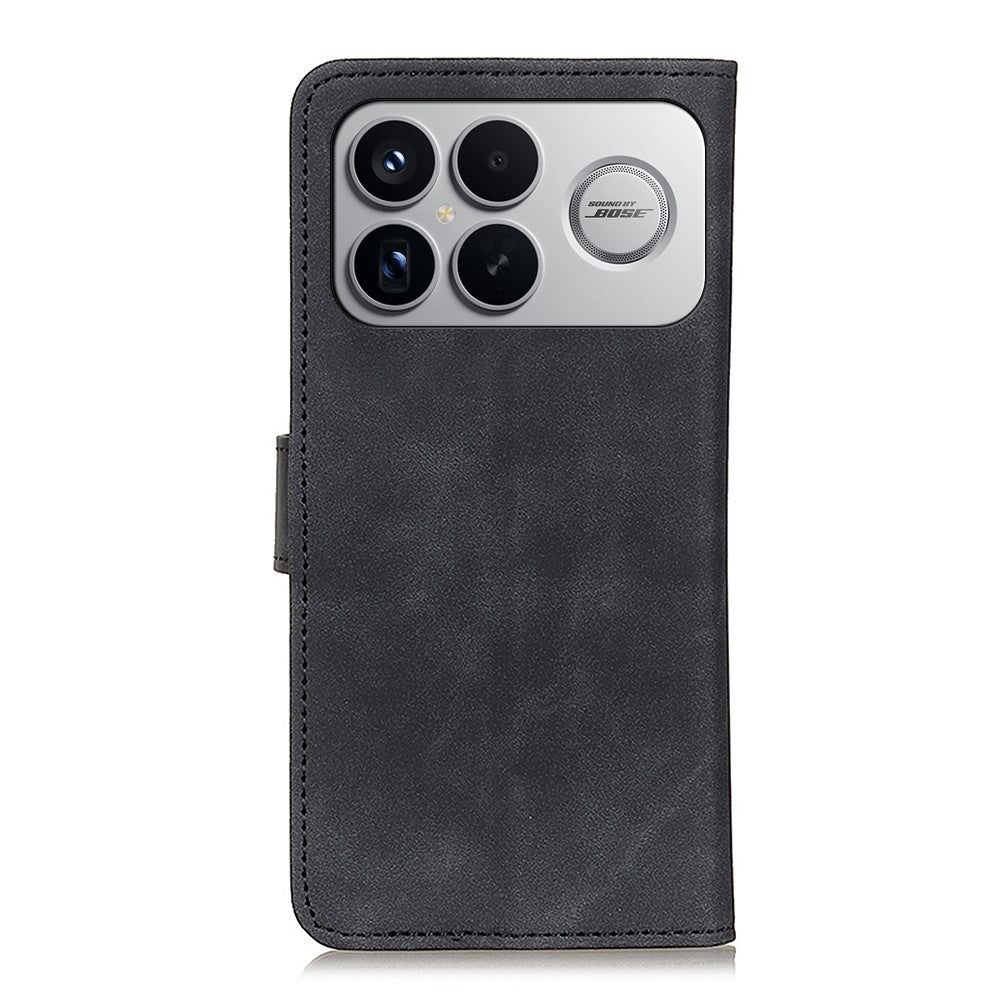 KHAZNEH For Xiaomi Redmi K90 Pro Max 5G / Poco F8 Ultra Case PU Leather Retro Texture Phone Cover