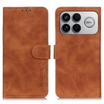 KHAZNEH For Xiaomi Redmi K90 Pro Max 5G / Poco F8 Ultra Case PU Leather Retro Texture Phone Cover