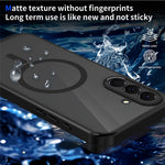 Til Samsung Galaxy A36 5G Magnetisk Cover Hudfølelse Mat Gennemsigtig PC + TPU Anti-fald Telefoncover
