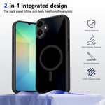Samsung Galaxy A06 5G Magnetiskt Skal Skin Touch Matt Genomskinlig PC + TPU Fallskyddande mobilskal