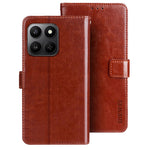 IDEWEI For Honor 400 Smart 5G / X7d 4G Stand Case Crazy Horse Texture Leather Phone Cover