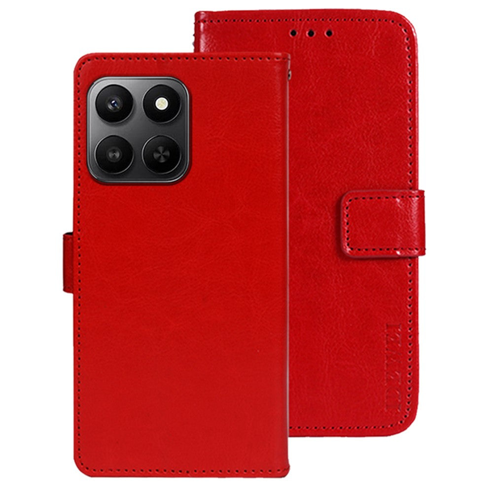IDEWEI For Honor 400 Smart 5G / X7d 4G Stand Case Crazy Horse Texture Leather Phone Cover
