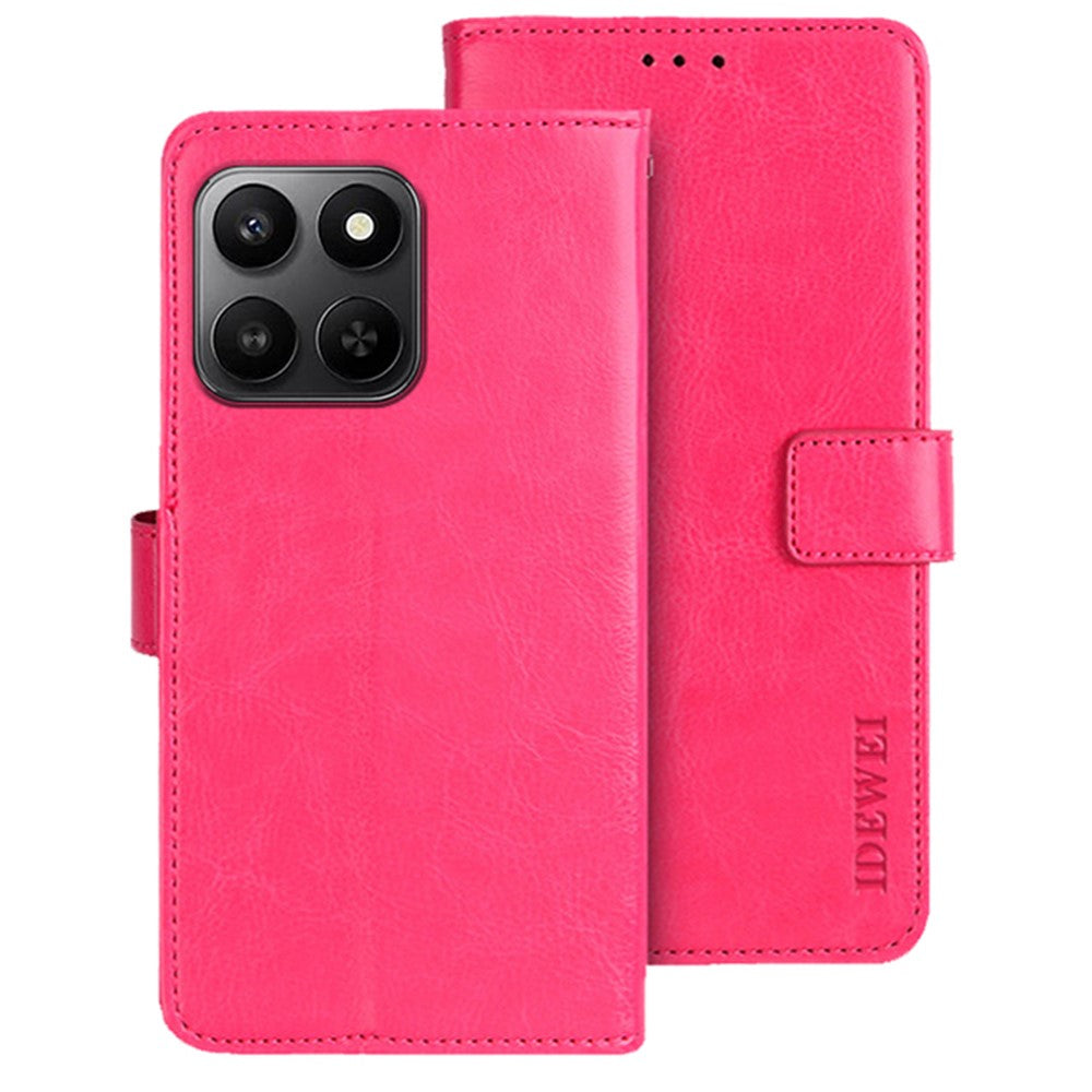 IDEWEI For Honor 400 Smart 5G / X7d 4G Stand Case Crazy Horse Texture Leather Phone Cover
