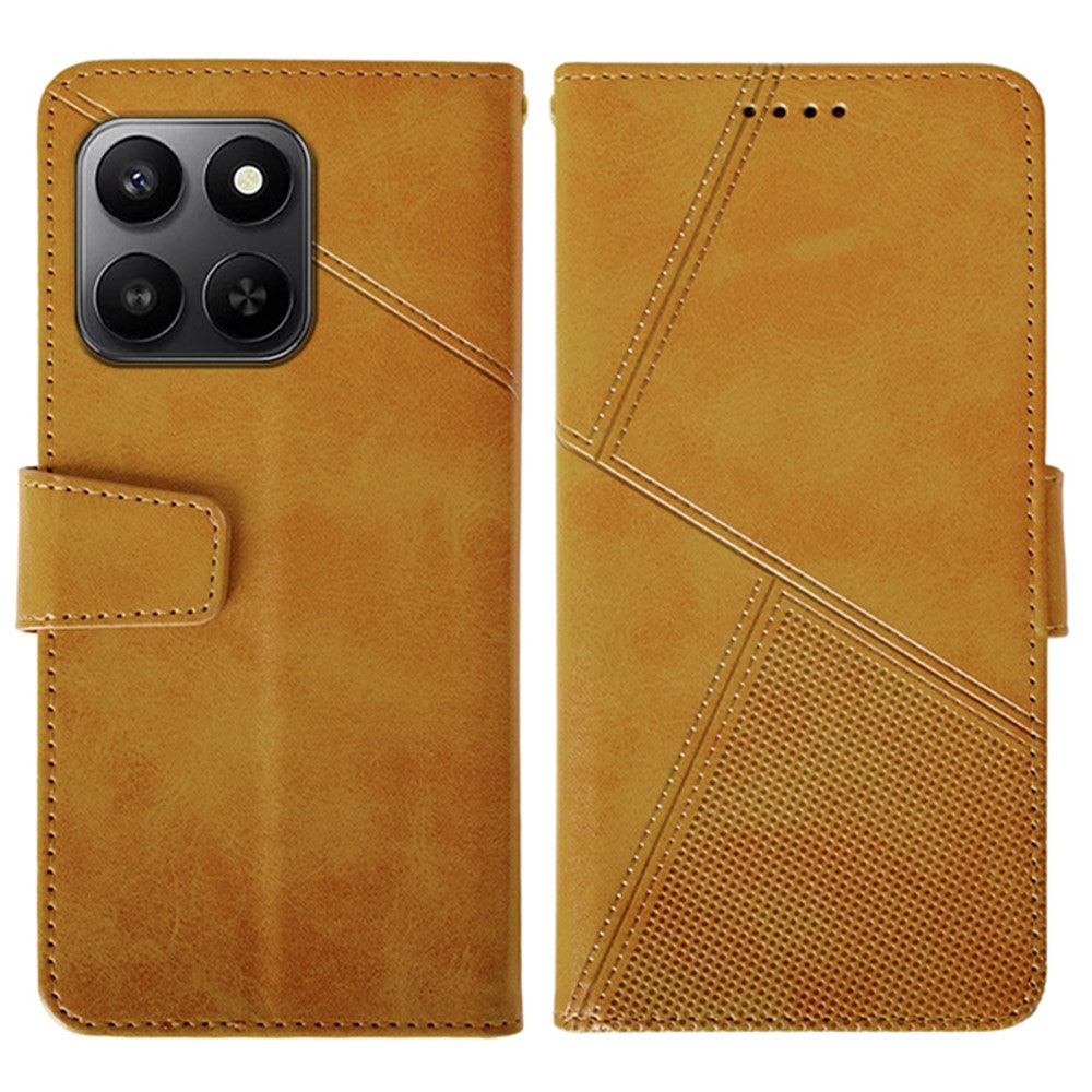 IDEWEI Leather  Case for Honor 400 Smart 5G / 400 Smart 4G / X7d 4G Wallet Phone Cover Stand Calf Texture
