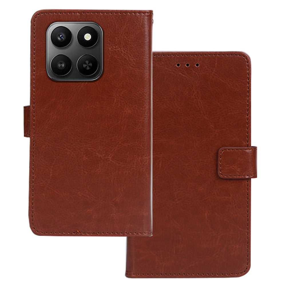 IDEWEI For Honor 400 Smart 5G Case Wallet Leather Phone Cover Crazy Horse Texture