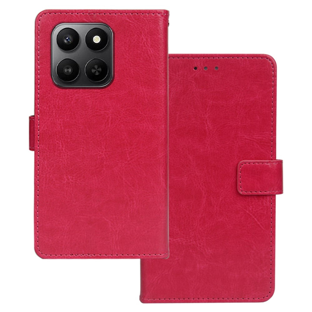 IDEWEI For Honor 400 Smart 5G Case Wallet Leather Phone Cover Crazy Horse Texture