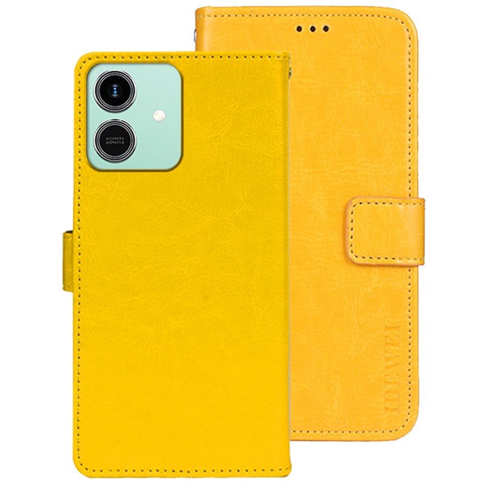 IDEWEI For Honor Play10 4G Stand Case Crazy Horse Texture Leather Phone Cover