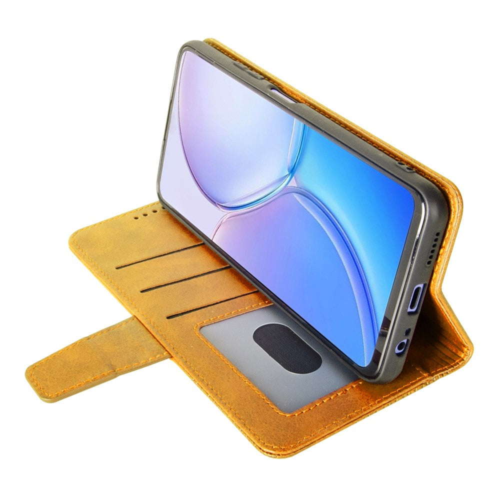 IDEWEI For Honor Play10 4G Case Leather Wallet Phone Cover Stand Calf Texture