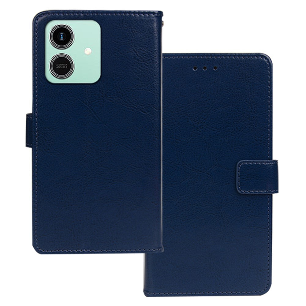 IDEWEI For Honor Play10 4G Case Wallet Leather Phone Cover Crazy Horse Texture