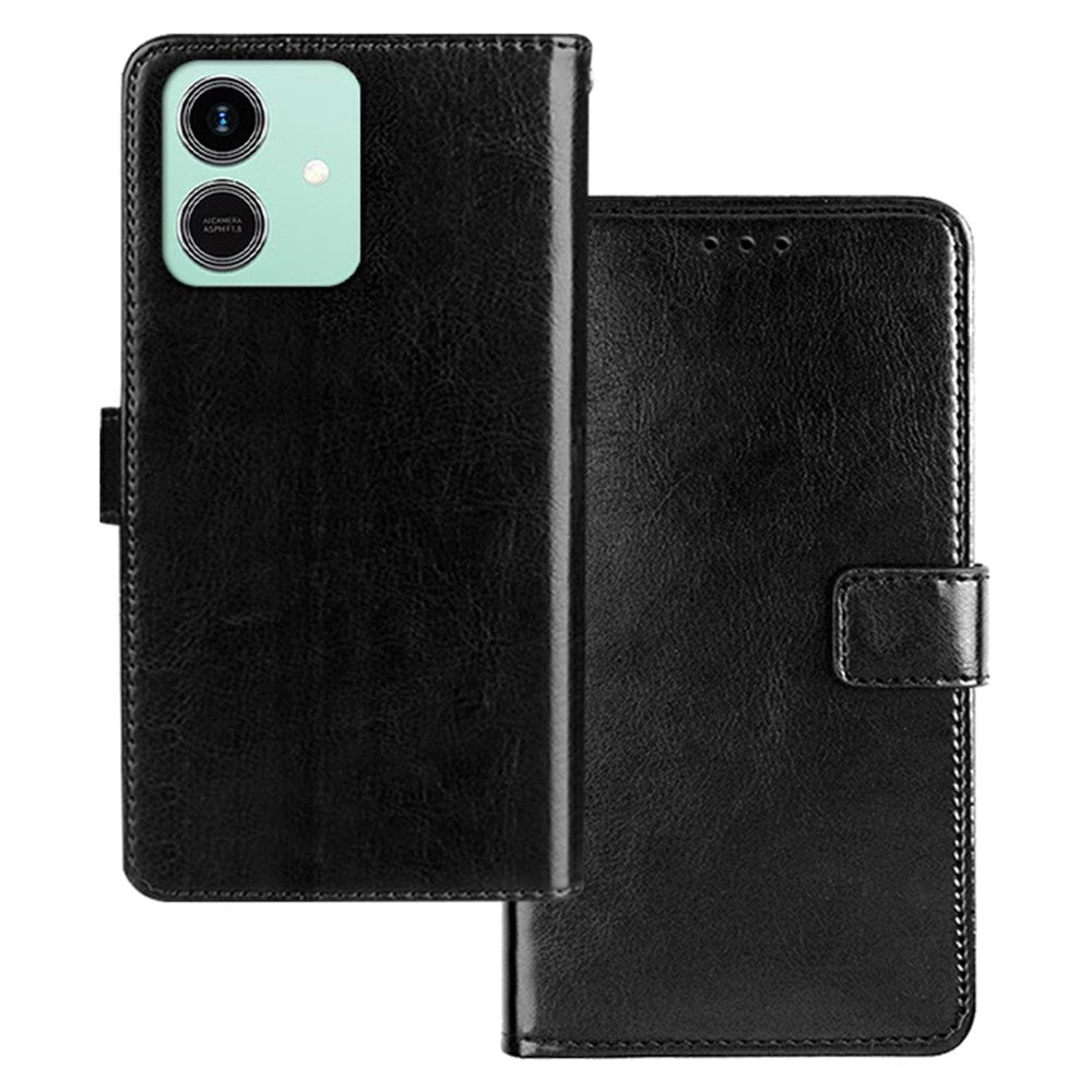 IDEWEI For Honor Play10 4G Case Wallet Leather Phone Cover Crazy Horse Texture