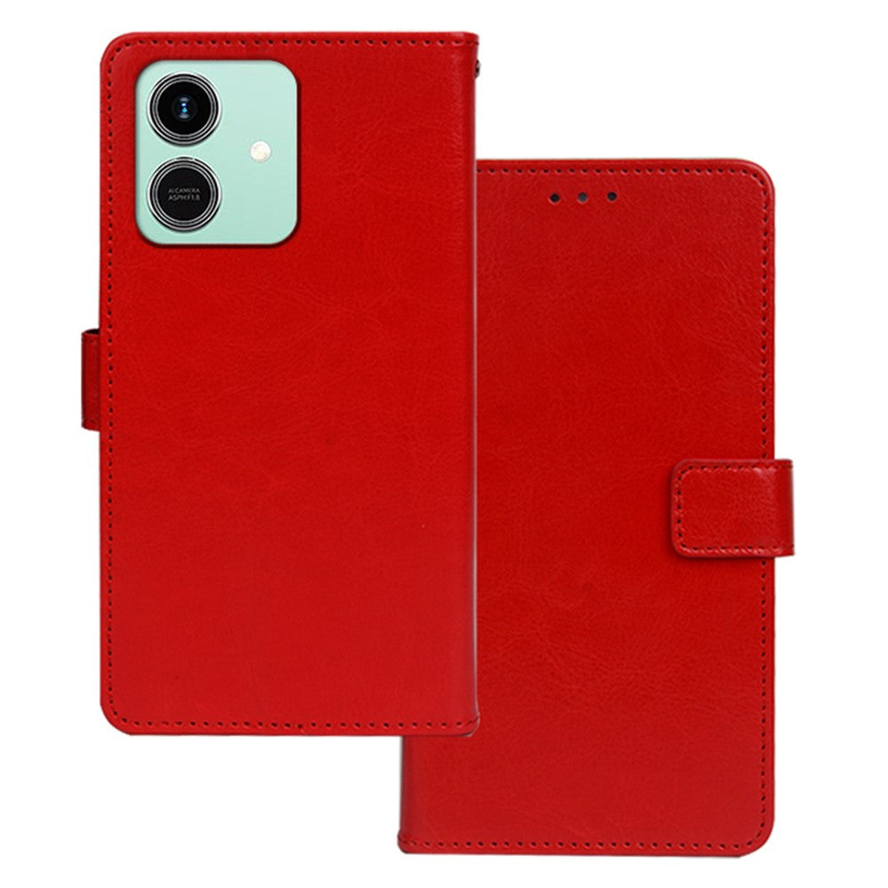 IDEWEI For Honor Play10 4G Case Wallet Leather Phone Cover Crazy Horse Texture