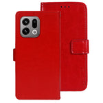 IDEWEI For Oppo Find X9 5G Stand Case Crazy Horse Texture Leather Phone Cover