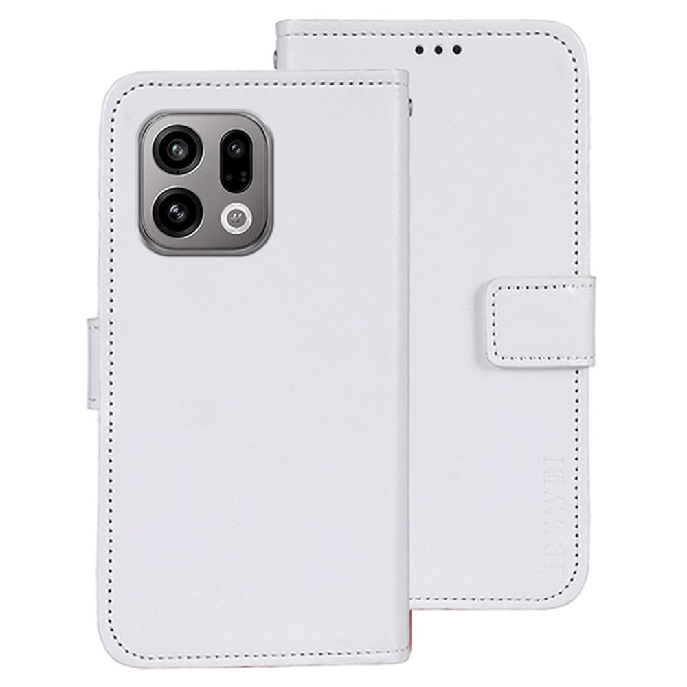 IDEWEI For Oppo Find X9 5G Stand Case Crazy Horse Texture Leather Phone Cover