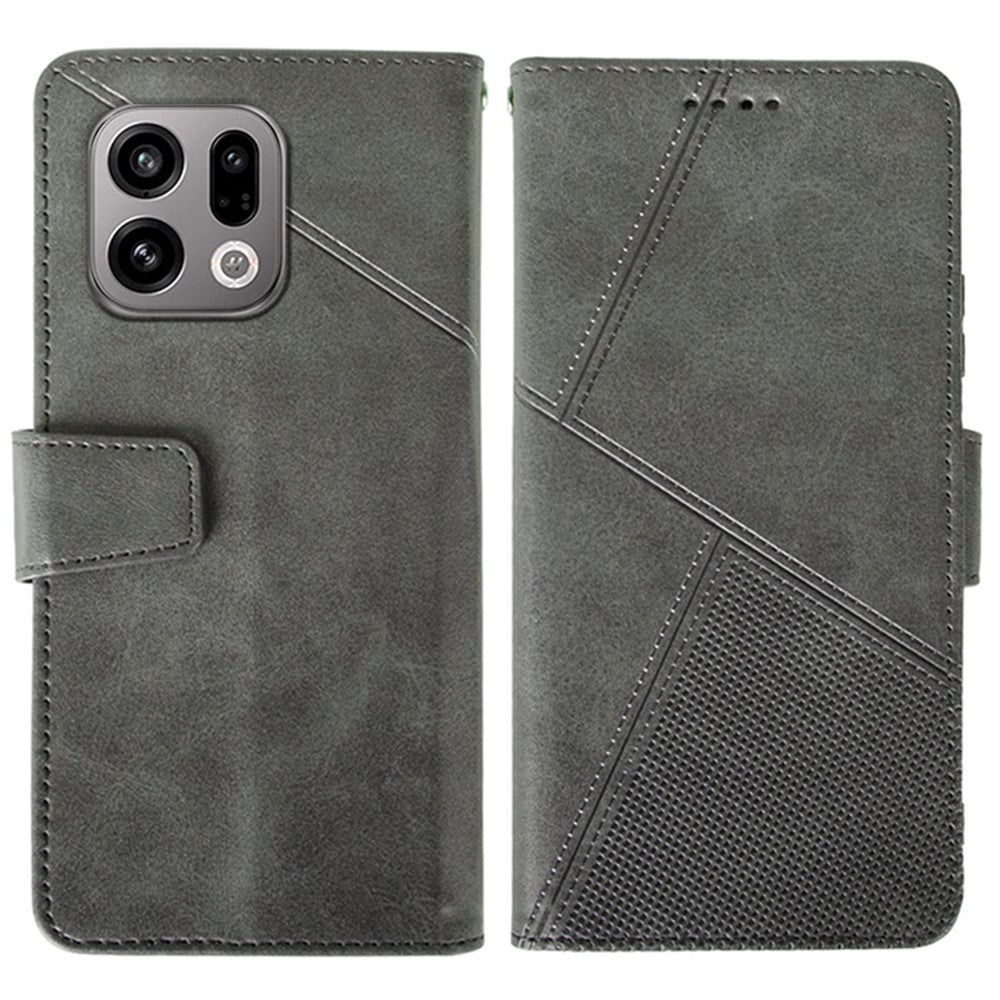 IDEWEI For Oppo Find X9 5G Case Leather Wallet Phone Cover Stand Calf Texture