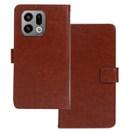 IDEWEI For Oppo Find X9 5G Case Wallet Leather Phone Cover Crazy Horse Texture