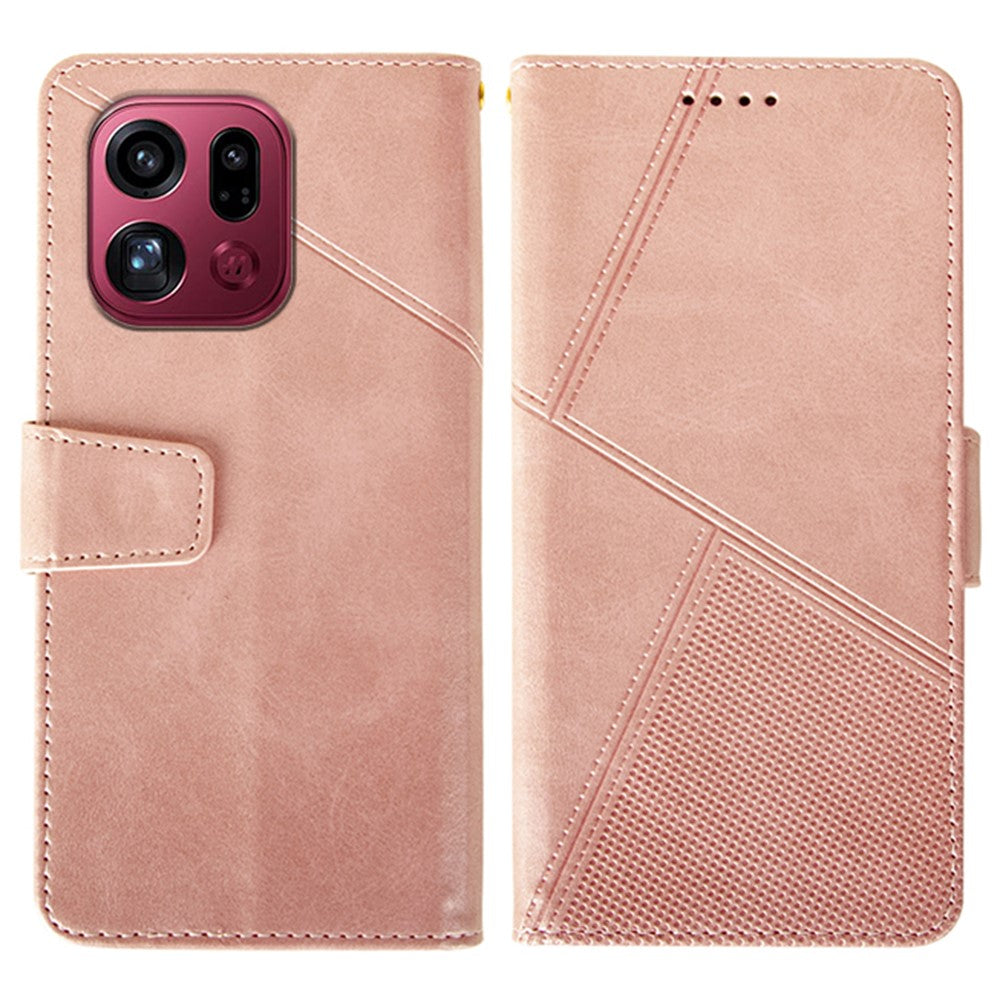 IDEWEI For Oppo Find X9 Pro 5G Case Leather Wallet Phone Cover Stand Calf Texture