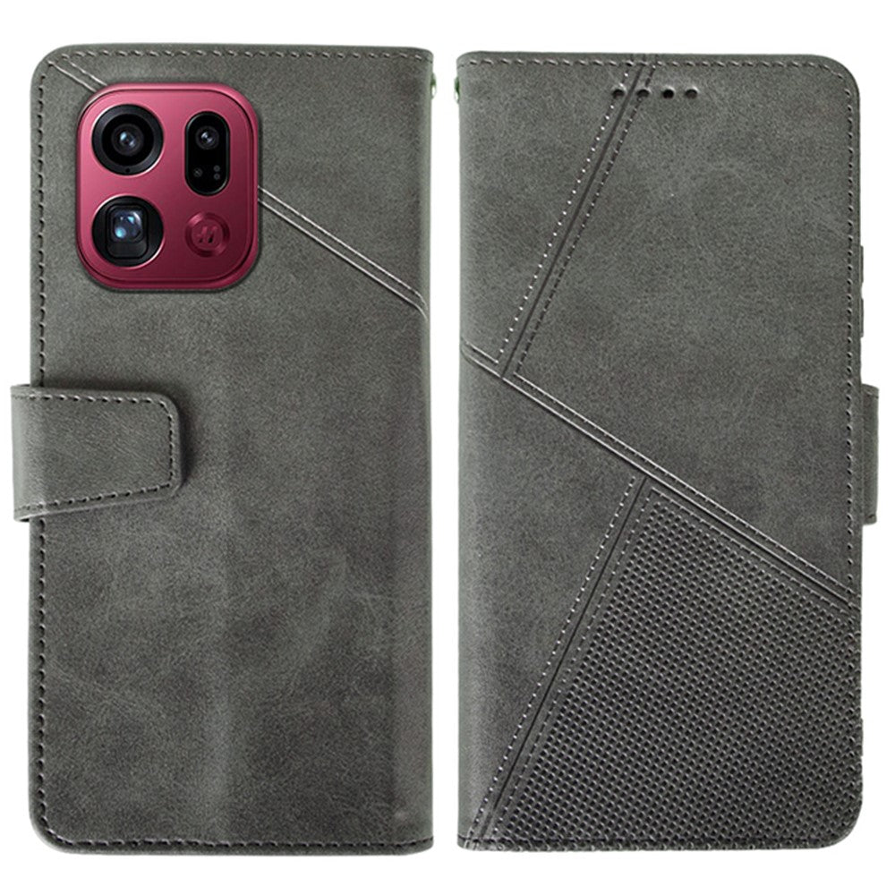 IDEWEI For Oppo Find X9 Pro 5G Case Leather Wallet Phone Cover Stand Calf Texture