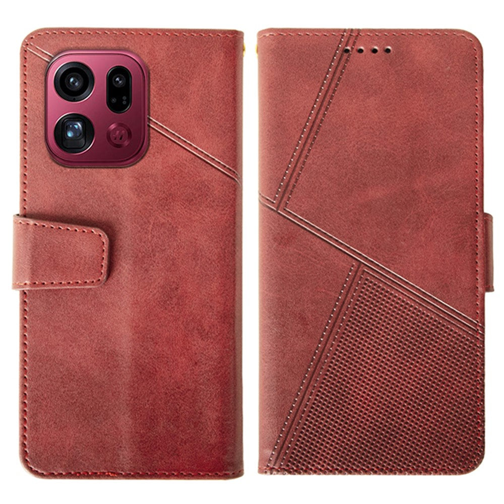 IDEWEI For Oppo Find X9 Pro 5G Case Leather Wallet Phone Cover Stand Calf Texture