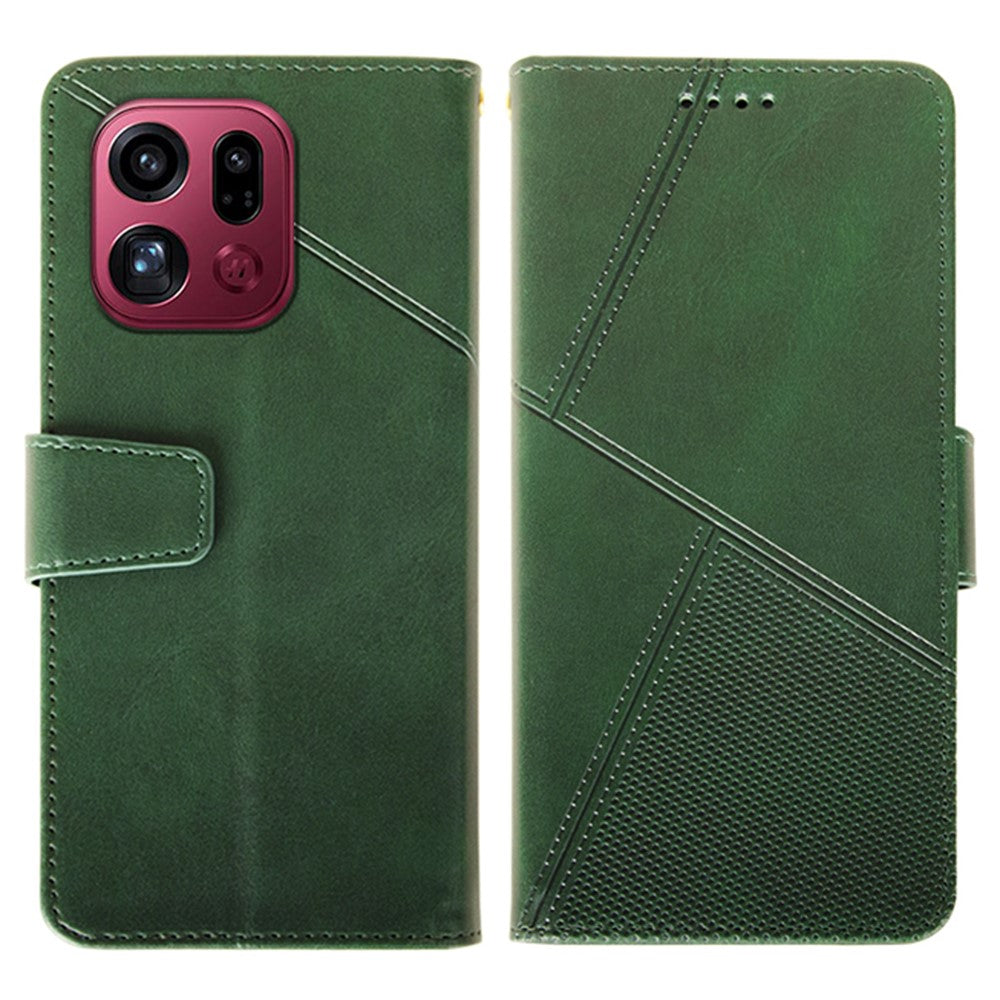IDEWEI For Oppo Find X9 Pro 5G Case Leather Wallet Phone Cover Stand Calf Texture