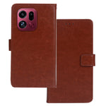 IDEWEI For Oppo Find X9 Pro 5G Case Wallet Leather Phone Cover Crazy Horse Texture