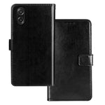 IDEWEI For Samsung Galaxy A08 5G / A08 4G / A07 5G / A07 4G Case Wallet Leather Phone Cover Crazy Horse Texture