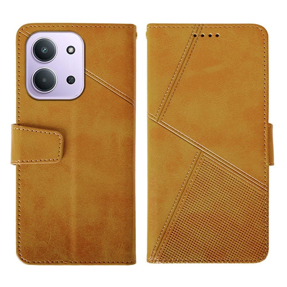 IDEWEI For Xiaomi Redmi 15C 4G (Global) (171mm) / Poco C85 4G (171mm) Case Leather Wallet Phone Cover Stand Calf Texture