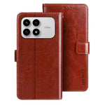IDEWEI Stand Case For Xiaomi Redmi K90 5G  /  Poco F8 Pro 5G Crazy Horse Texture Leather Phone Cover Cover