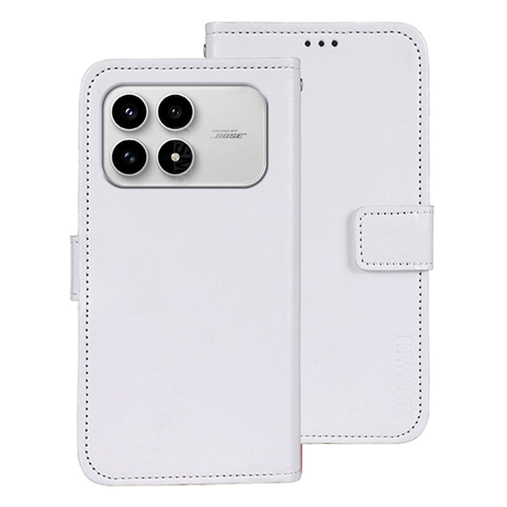 IDEWEI Stand Case For Xiaomi Redmi K90 5G  /  Poco F8 Pro 5G Crazy Horse Texture Leather Phone Cover Cover