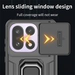 For OnePlus 15 5G Case PC + TPU Kickstand Phone Protector with Lens Cover