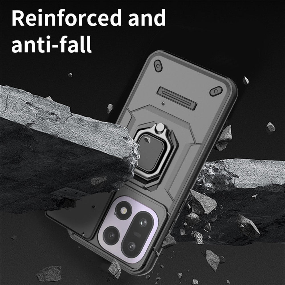 For OnePlus 15 5G Case PC + TPU Kickstand Phone Protector with Lens Cover
