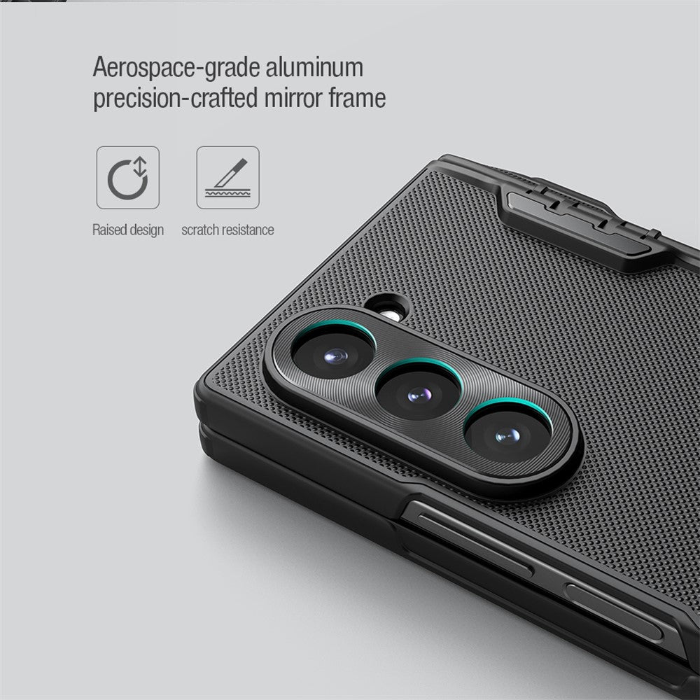 NILLKIN Super Frosted Shield Fold til Samsung Galaxy Z Fold6 5G Cover PC Mat Telefoncover med Penneholder