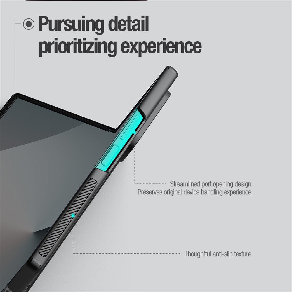 NILLKIN Super Frosted Shield Fold til Samsung Galaxy Z Fold6 5G Cover PC Mat Telefoncover med Penneholder