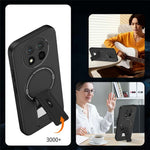 Skin Touch Kickstand Case for Honor X60 Pro 5G  /  X9c 5G  /  Magic7 Lite 5G PC + TPU Phone Cover Support Magnetic Car Mount