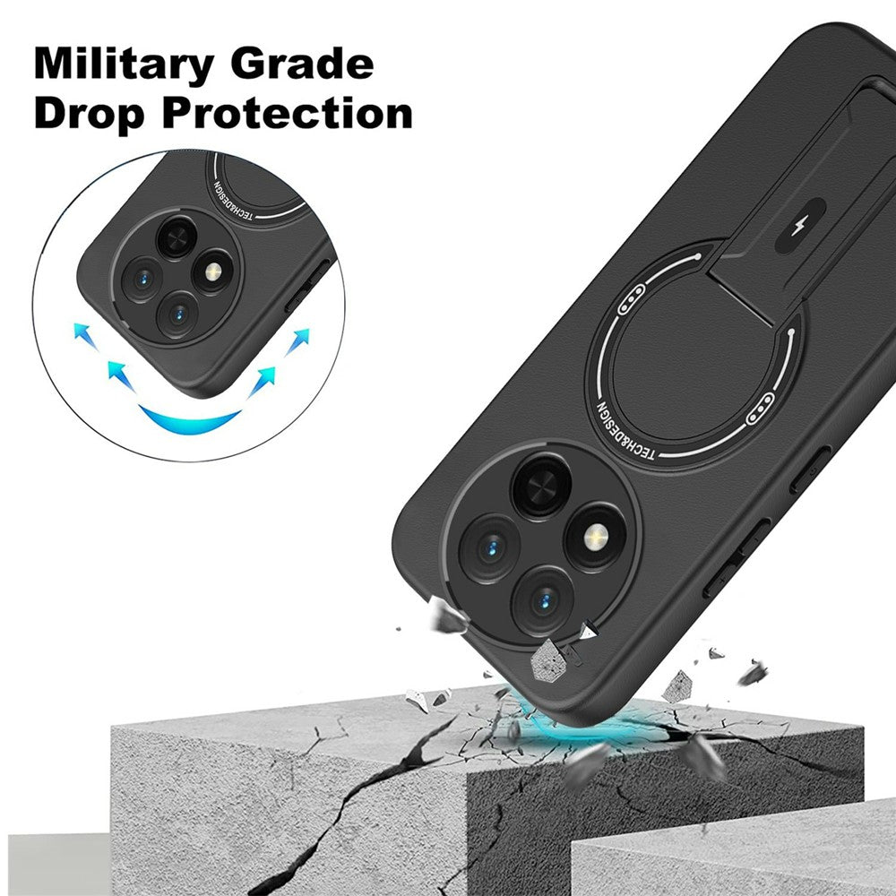 Skin Touch Kickstand Case for Honor X60 Pro 5G  /  X9c 5G  /  Magic7 Lite 5G PC + TPU Phone Cover Support Magnetic Car Mount