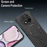 Skin Touch Kickstand Case for Honor X60 Pro 5G  /  X9c 5G  /  Magic7 Lite 5G PC + TPU Phone Cover Support Magnetic Car Mount