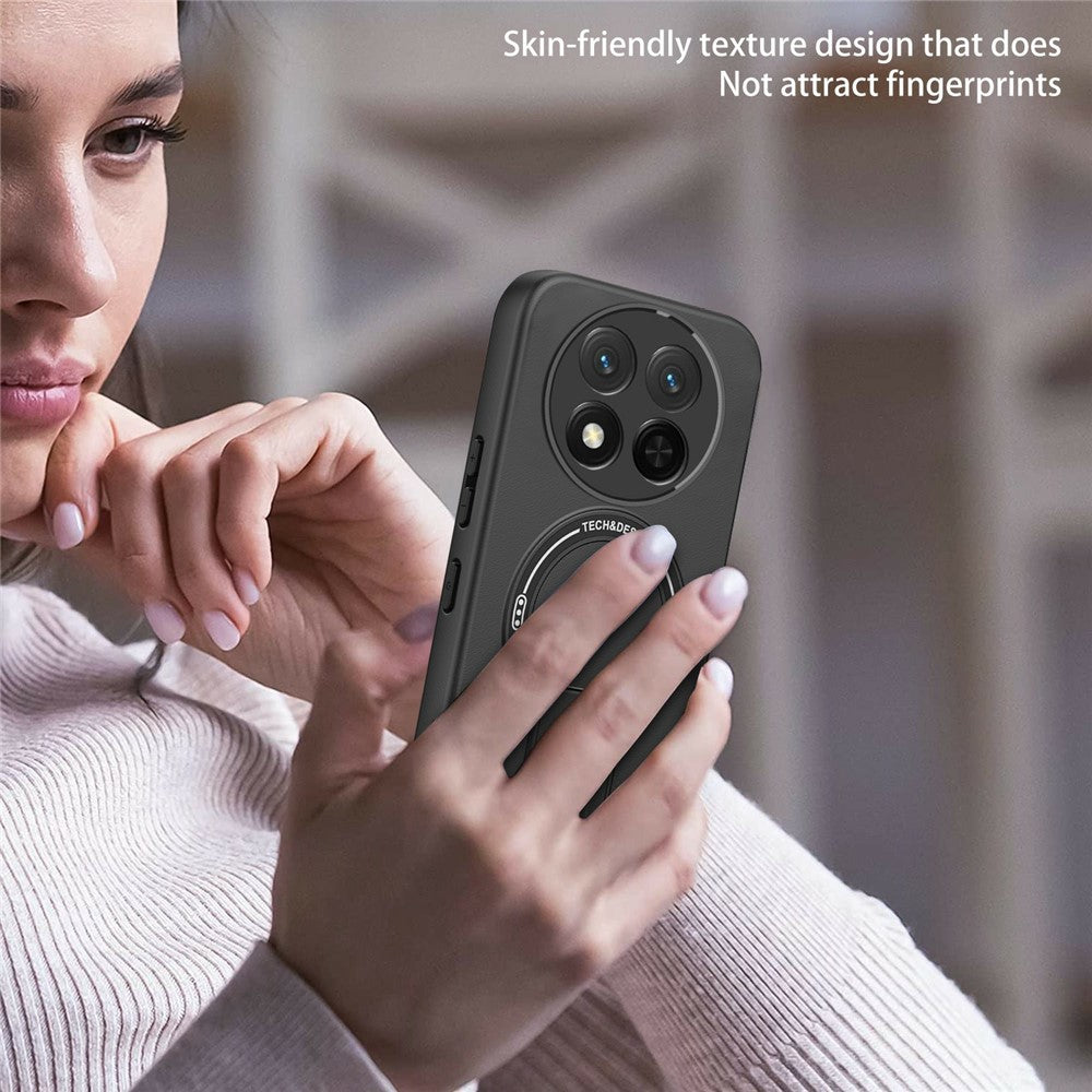 Skin Touch Kickstand Case for Honor X60 Pro 5G  /  X9c 5G  /  Magic7 Lite 5G PC + TPU Phone Cover Support Magnetic Car Mount