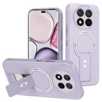 Skin Touch Kickstand Case for Honor X60 Pro 5G  /  X9c 5G  /  Magic7 Lite 5G PC + TPU Phone Cover Support Magnetic Car Mount
