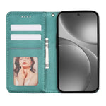 For Oppo Find X9 Pro 5G Wallet Phone Case Checkered Pattern Imprint Leather Flip Cover with Wrist Strap