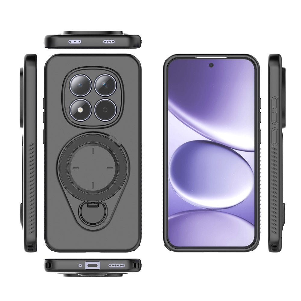 For Xiaomi Redmi Note 15 Pro 5G Kickstand Case Drop Proof TPU Phone Cover Support Magnetic Car Mount