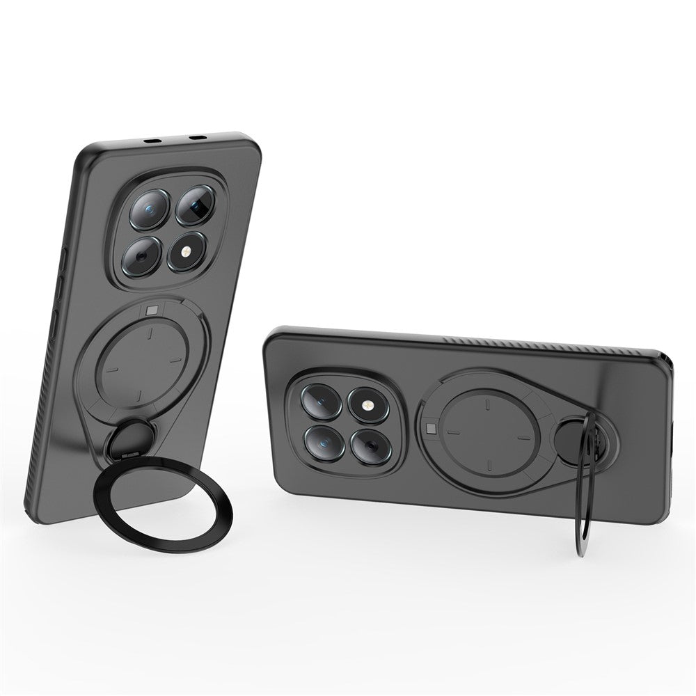 For Xiaomi Poco M8 5G / Redmi Note 15 5G (Global) Magnetic Case Rotating Kickstand TPU PC Phone Cover