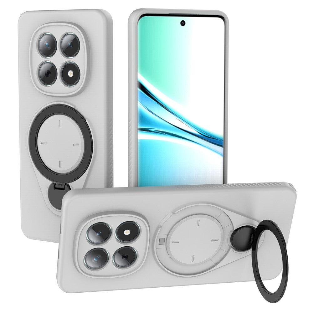 For Xiaomi Poco M8 5G / Redmi Note 15 5G (Global) Magnetic Case Rotating Kickstand TPU PC Phone Cover