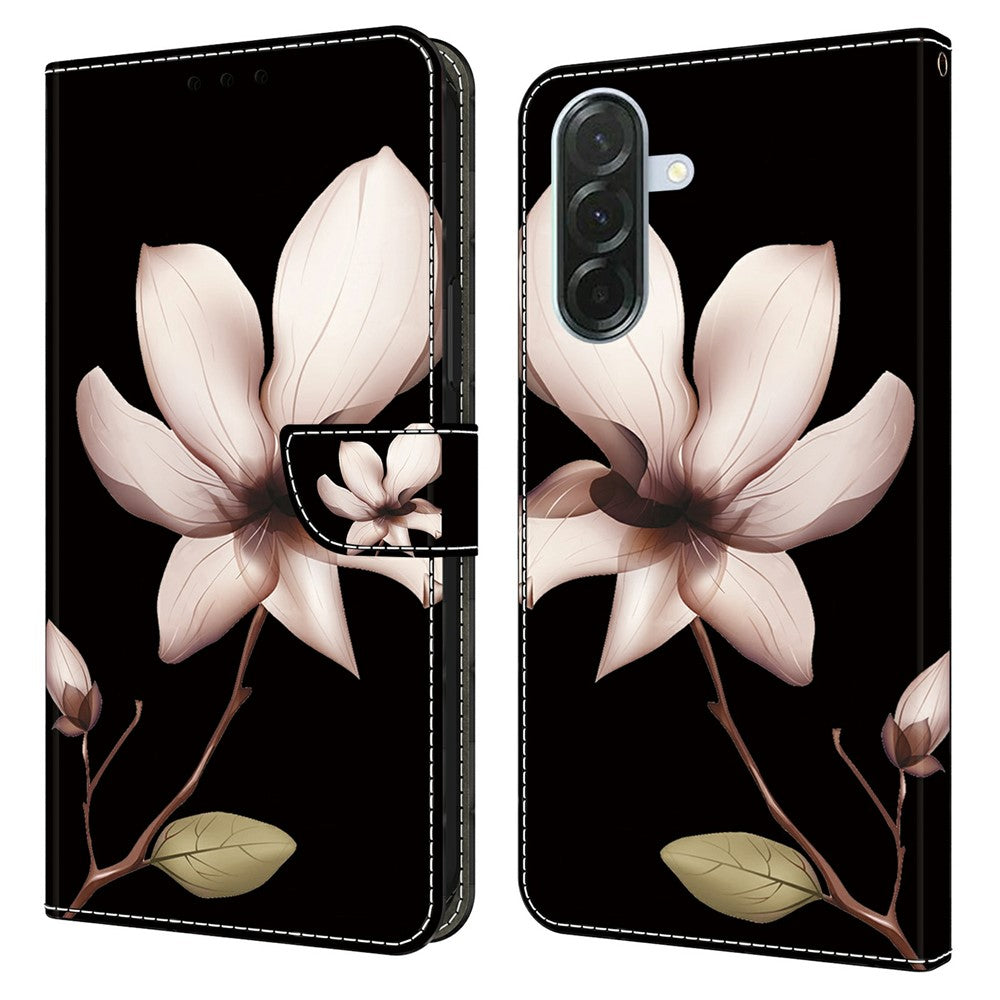 Telefoncover til Samsung Galaxy A57 5G, magnetisk lukning, 3D mønster, læderpung-cover